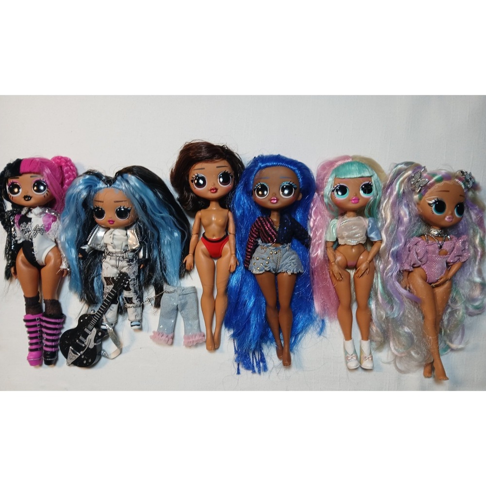 LOL Surprise OMG Doll Lot Of 6 Metal Chick Candylicious Tweens Freshest